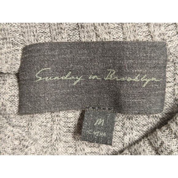 Women's Sunday In Brooklyn Sleeveless Mock Neck Hi-Low Hem Ribbed Top Medium - Picture 7 of 8